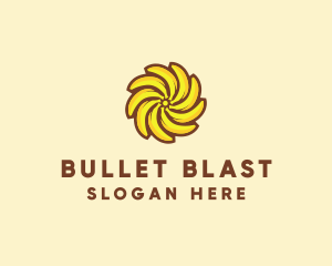 Yellow Banana Sun logo design