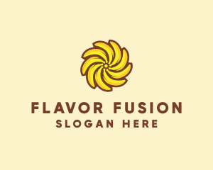 Yellow Banana Sun logo design