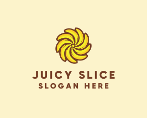 Yellow Banana Sun logo design