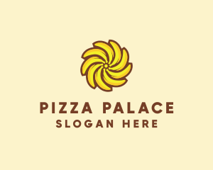 Yellow Banana Sun logo design