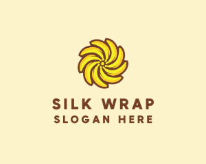 Yellow Banana Sun logo design