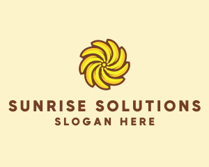 Yellow Banana Sun logo