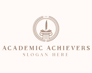 Educational University Academy logo design