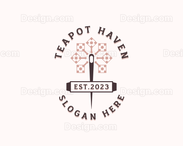 Handmade Fashion Needle Tailoring Logo