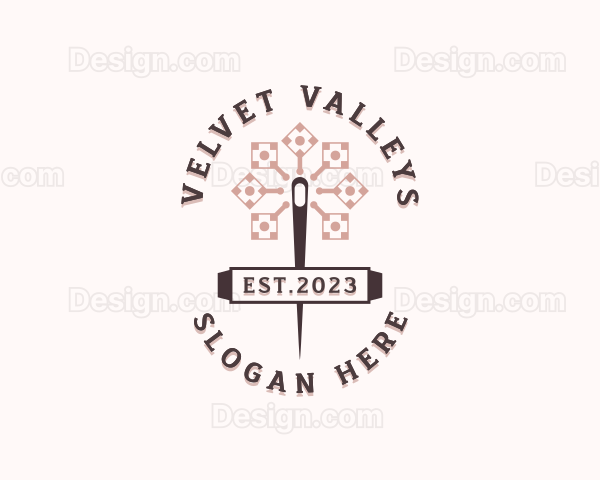 Handmade Fashion Needle Tailoring Logo