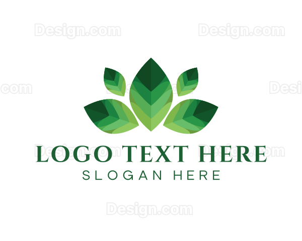 Leaves Plant Botanical Logo