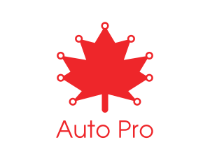 Red Canadian Maple Leaf Technology logo