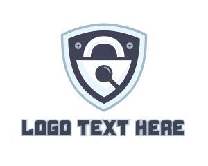 Search Padlock Shield logo