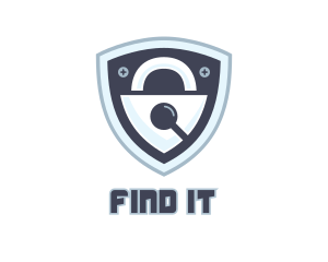 Search Padlock Shield logo