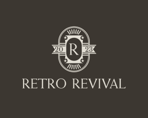 Old School Retro Banner logo design