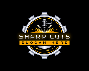 Laser Industrial Machinery logo design