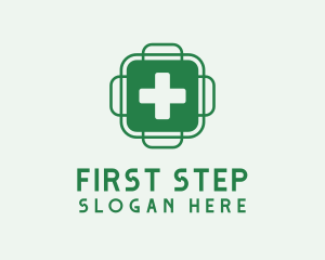 Green Health Cross  logo design