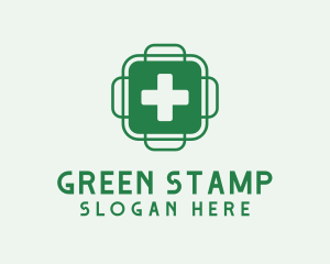 Green Health Cross  logo design