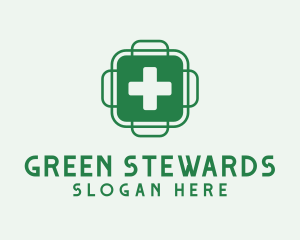 Green Health Cross  logo design