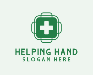 Green Health Cross  logo design