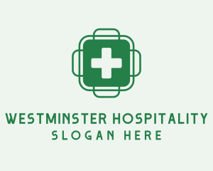 Green Health Cross  logo design