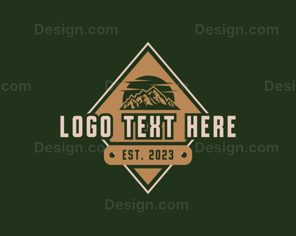 Mountain Nature Scenery Logo