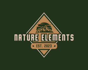 Mountain Nature Scenery logo design