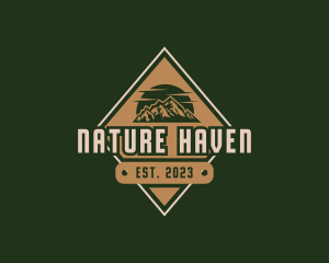 Mountain Nature Scenery logo design