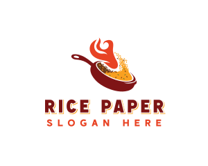 Fried Rice Restaurant logo design