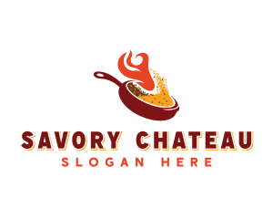 Fried Rice Restaurant logo design