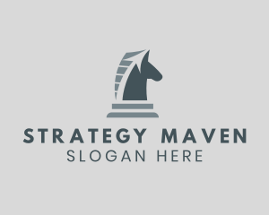 Arrow Horse Chess Trading logo design