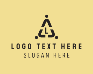 Site - People Warning Dots logo design