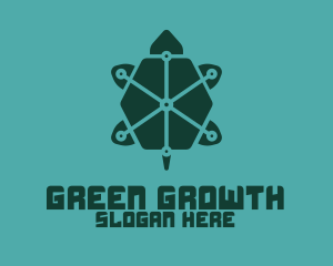 Digital Green Turtle logo design