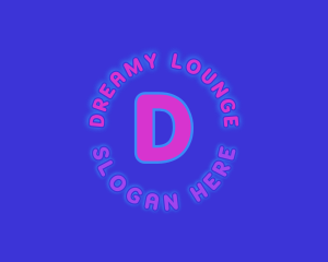 Neon Lights Club Lounge logo design