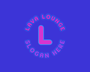 Neon Lights Club Lounge logo design