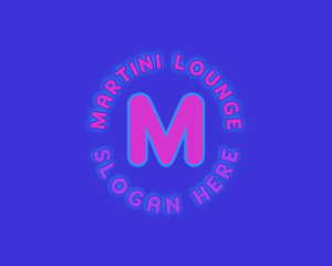 Neon Lights Club Lounge logo design