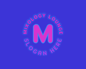 Neon Lights Club Lounge logo design