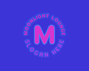 Neon Lights Club Lounge logo design