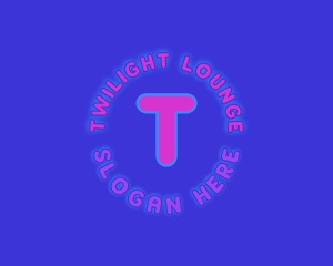 Neon Lights Club Lounge logo design