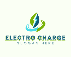 Electric Leaf Bolt logo design