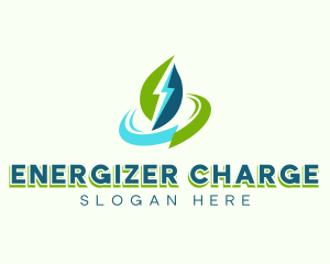 Electric Leaf Bolt logo design