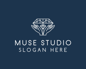 Diamond Gem Jewelry logo design