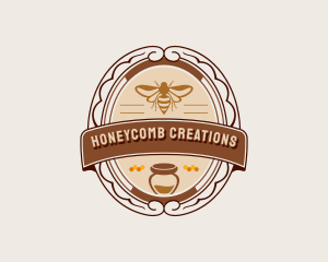 Beekeeper Honey Jar logo design