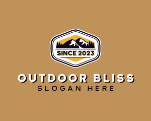 Outdoor Mountain Trekking  logo design