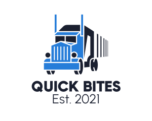 Truck Courier Distribution logo design