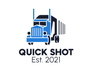 Truck Courier Distribution logo design