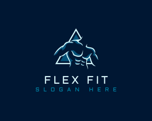 Man Muscle Body logo design