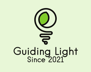 Eco Electric Lightbulb logo design