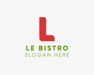 Chef Restaurant Letter L logo design