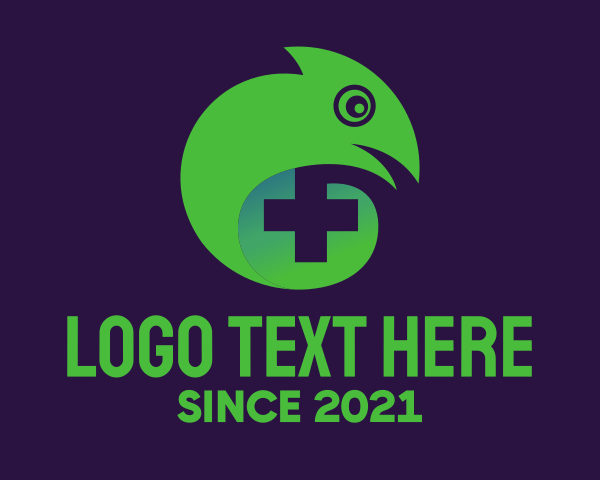Green Lizard logo example 1