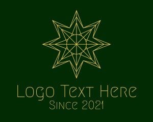 Minimalist Gold Star  logo