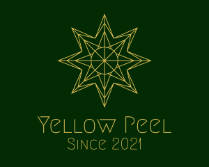 Minimalist Gold Star  logo design