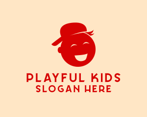 Happy Preschooler Kid logo design