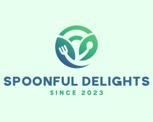 Spoon Fork Vegan Dining logo design