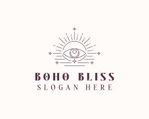 Boho Eye Celestial logo design